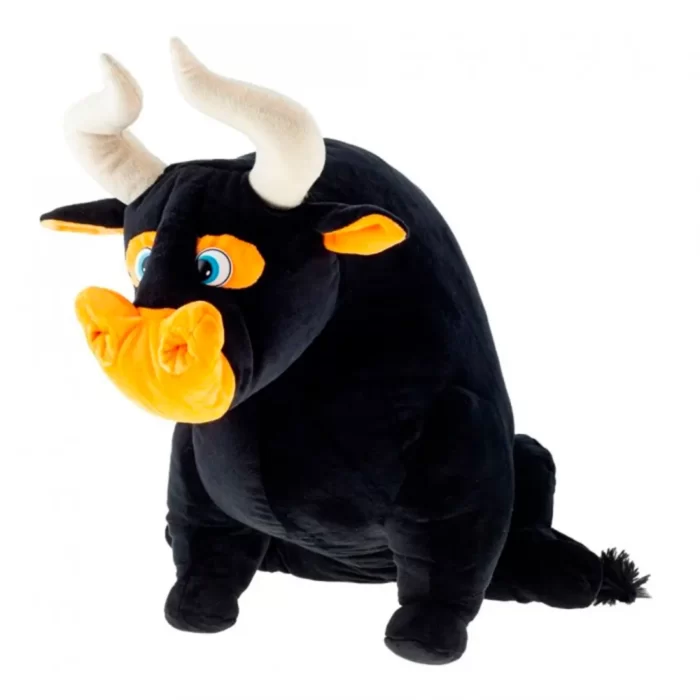 Плюшевий бик чорний