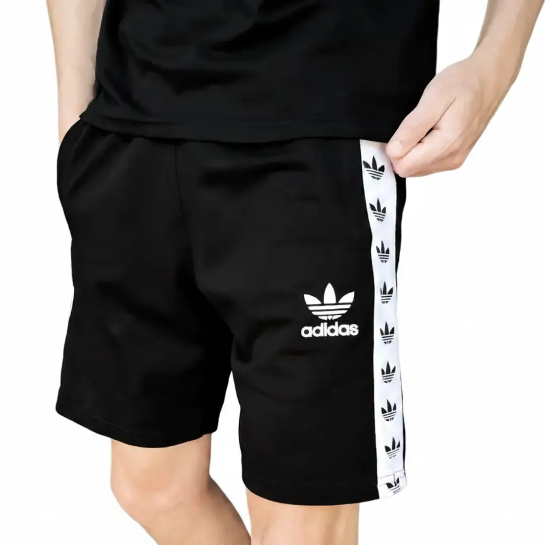 Шорти Adidas лампас (чорні)