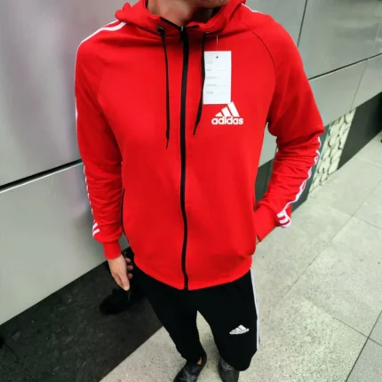 Спортивні костюми Спортивний костюм Adidas (чорний з червоним) Орхідея