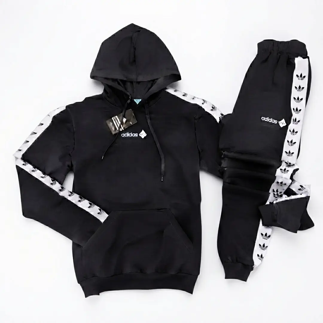 Спортивний костюм Adidas лампас (чорний)