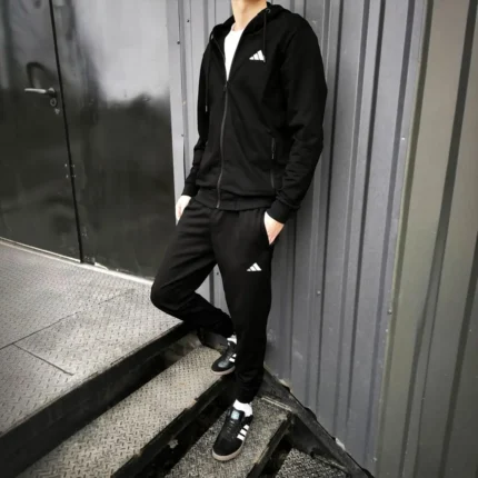 Спортивні костюми Спортивний костюм Adidas з капюшоном (black) Орхідея
