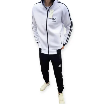 Утеплені спортивні костюми Зимовий спортивний костюм Adidas (білий) Орхідея