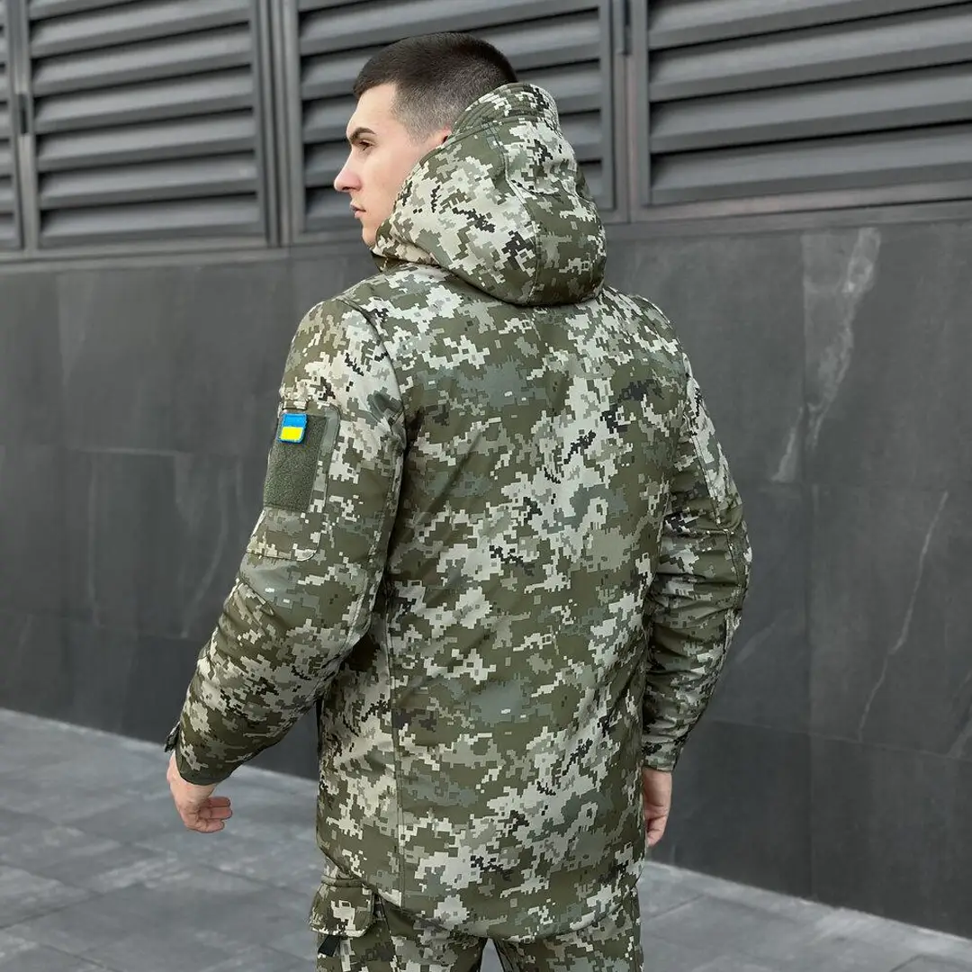 Чоловіча куртка Pobedov Winter Jacket Motive ЗИМА піксель