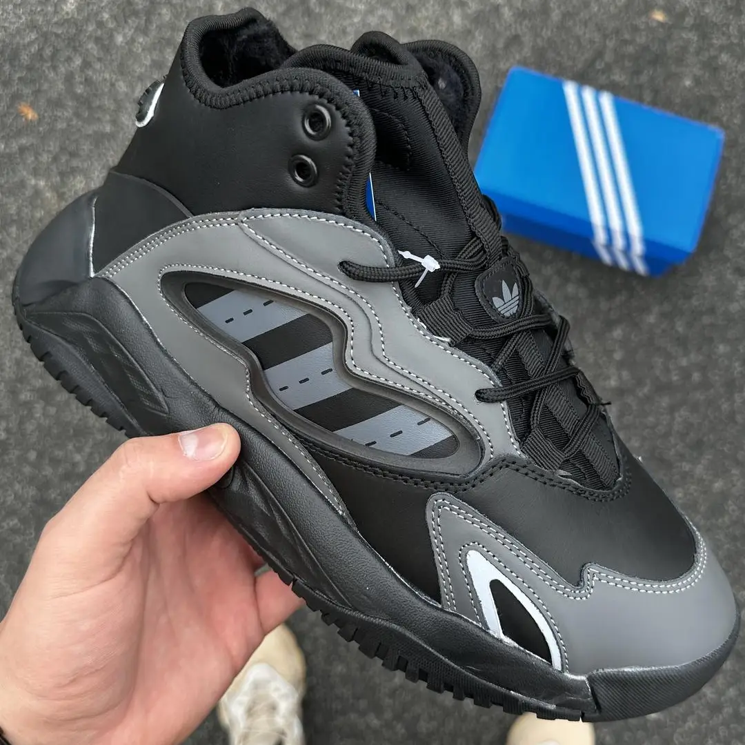 Кросівки ЗИМОВІ КРОСІВКИ Adidas StreetBall II black gray