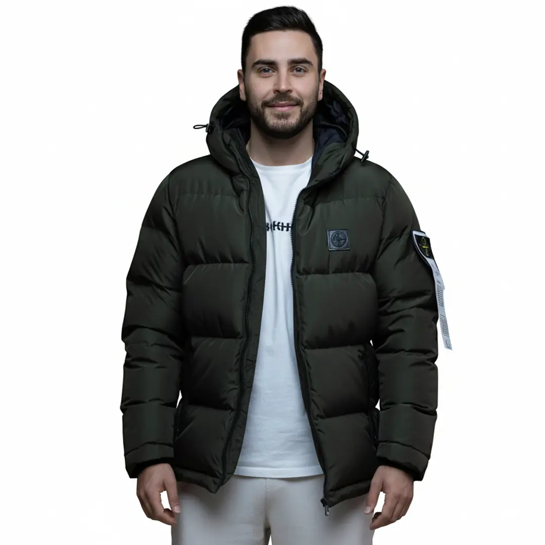 Чоловіча зимова куртка Stone Island (хакі)