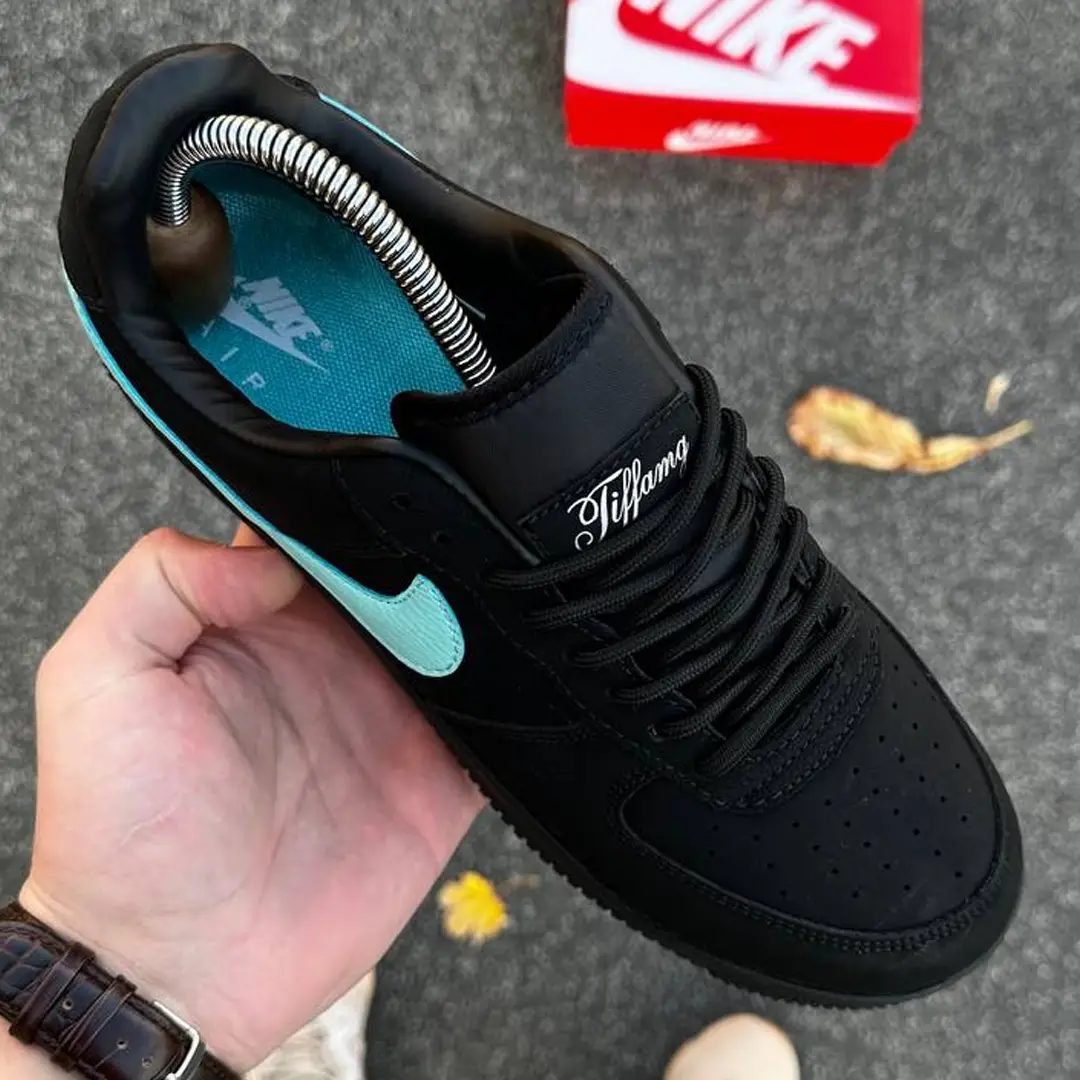 Nike air force 1 black and turquoise best sale