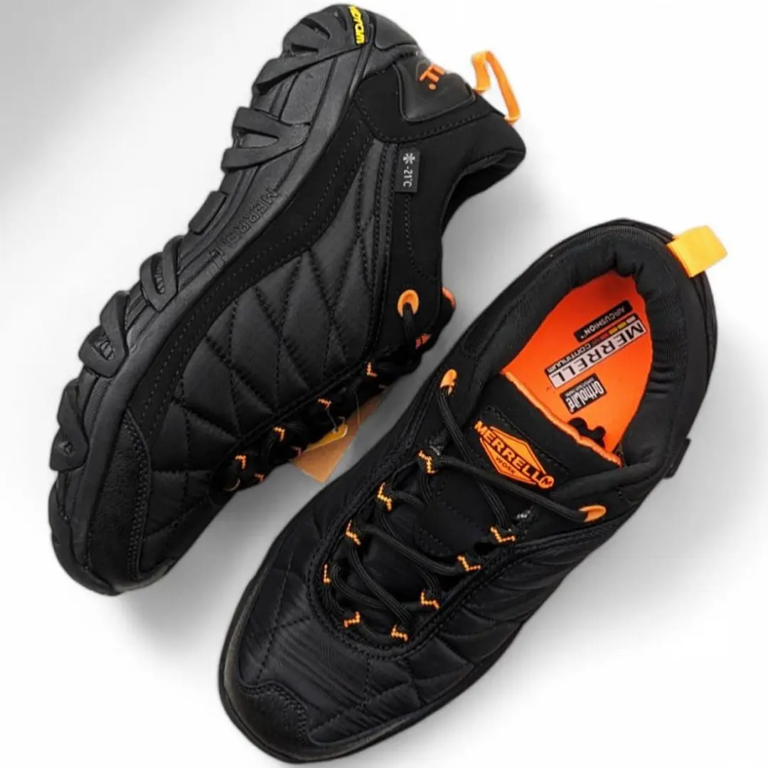 Термо кросівки Merrell Ice Cap Moc M Thinsulate (black & orange)