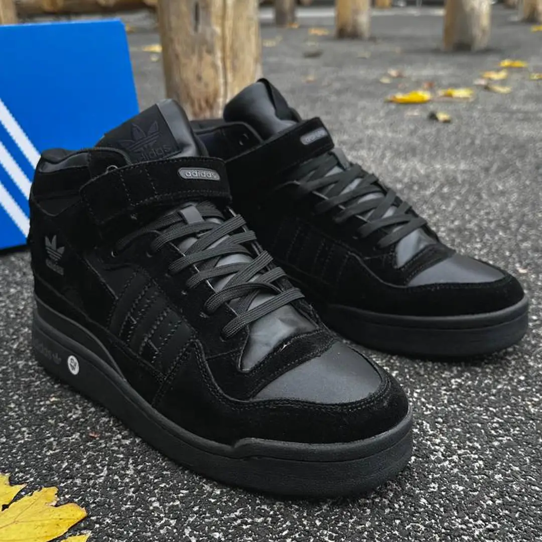 ЗИМОВІ КРОСІВКИ Adidas Forum High чорні