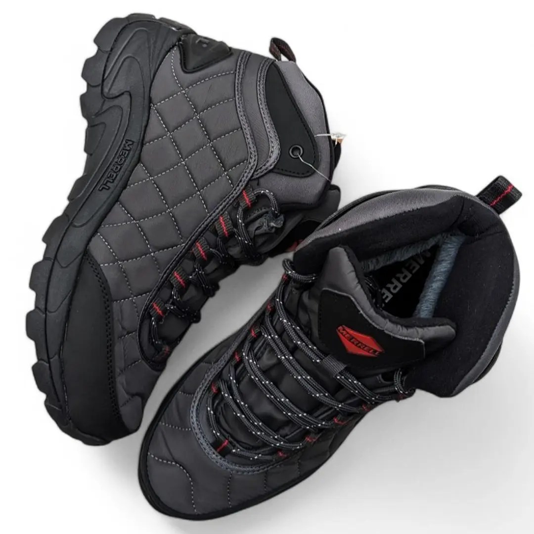 Зимові чоловічі черевики Merrel Ice Cap Moc (сірі)