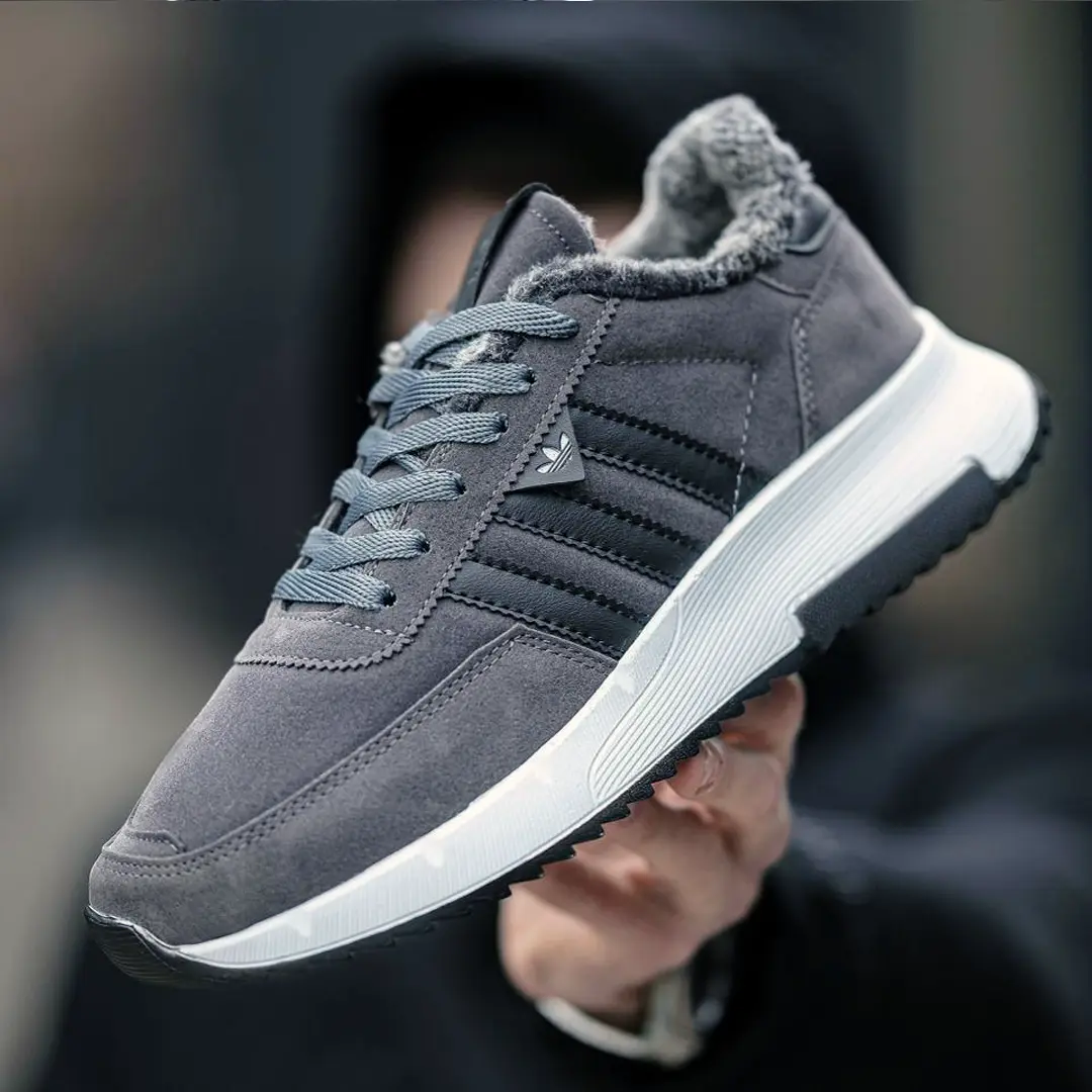 Зимові кросівки з хутром Adidas Winter (dark gray)