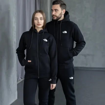 Утеплені спортивні костюми Зимовий спортивний костюм The North Face (чорний) Орхідея