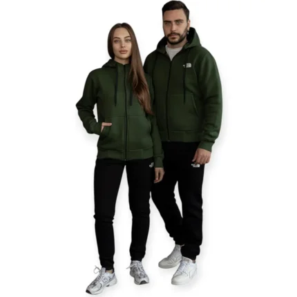 Утеплені спортивні костюми Зимовий спортивний костюм The North Face (хакі) Орхідея