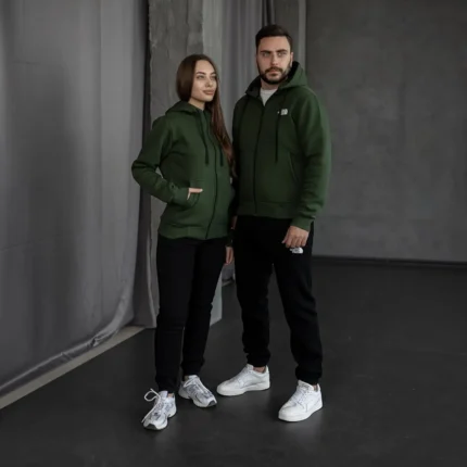 Утеплені спортивні костюми Зимовий спортивний костюм The North Face (хакі) Орхідея