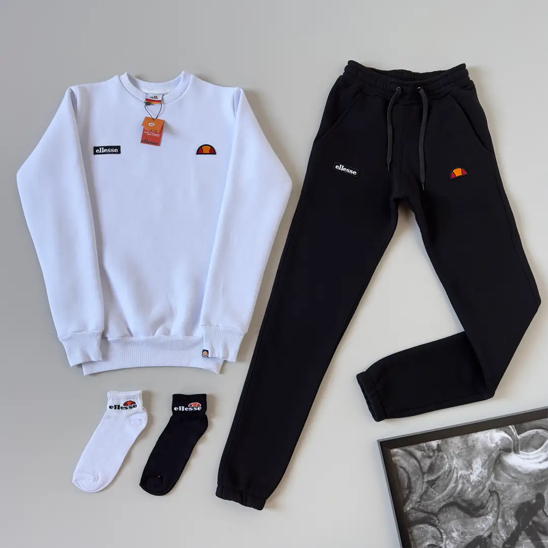 Костюм Ellesse ЗИМА світшот штани білий