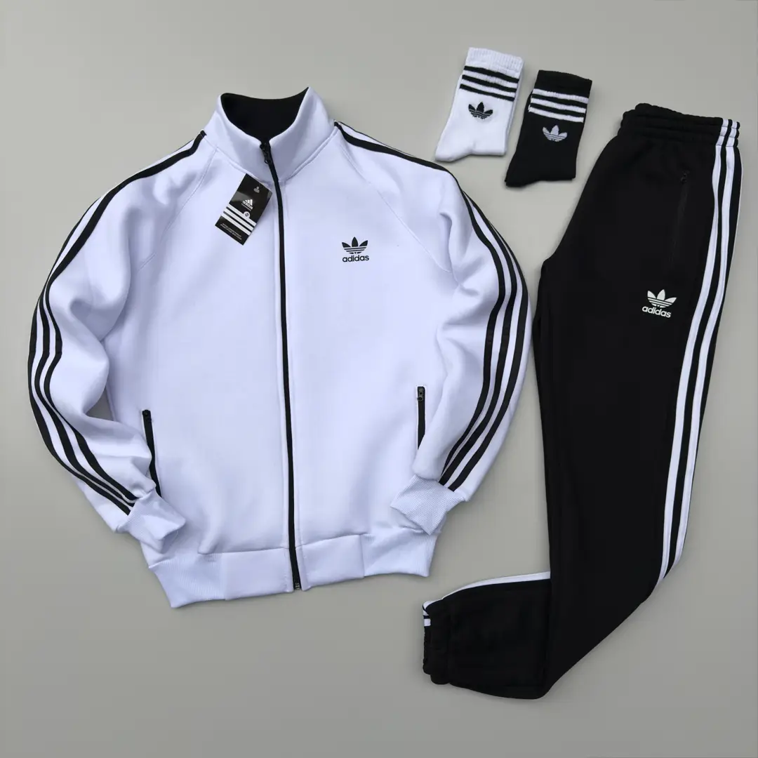 Костюм adidas зима кофта штани білий