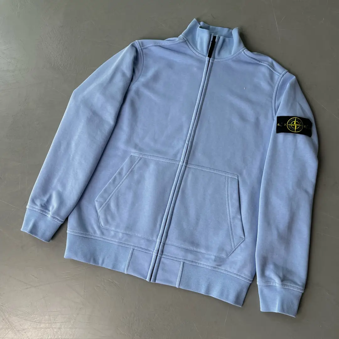 Олімпійка FULL ZIP SWEATSHIRT STONE ISLAND блакитна