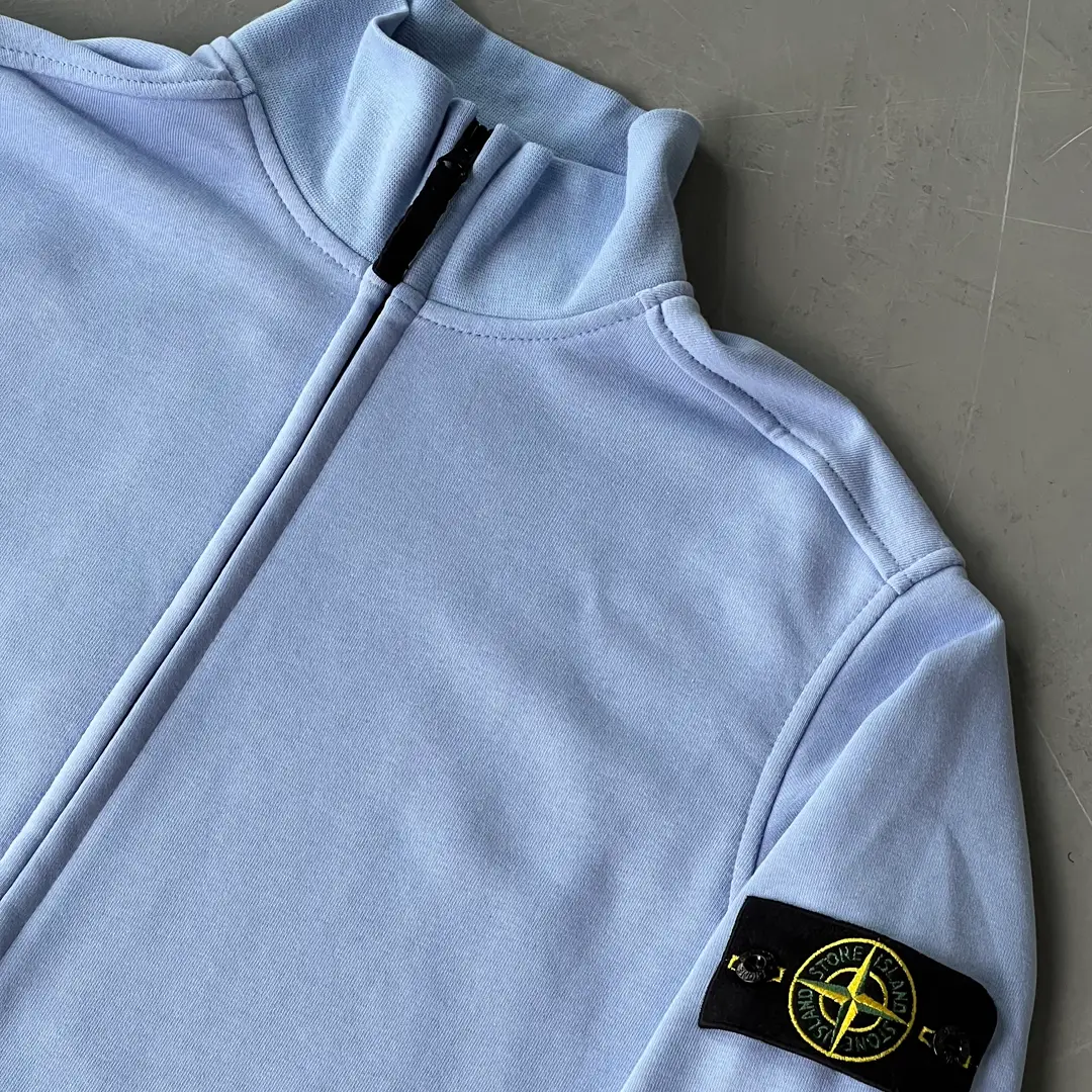 Олімпійка FULL ZIP SWEATSHIRT STONE ISLAND блакитна