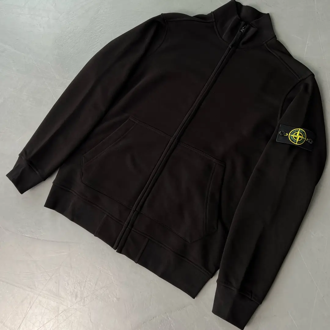 Олімпійка FULL ZIP SWEATSHIRT STONE ISLAND чорна