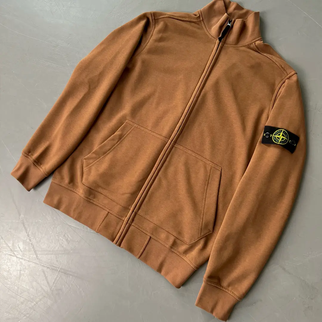 Олімпійка FULL ZIP SWEATSHIRT STONE ISLAND коричнева