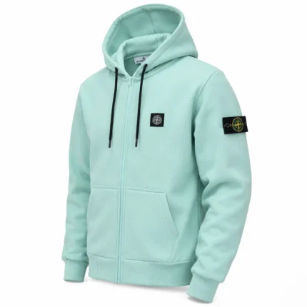 Спортивні кофти Зіп худі Stone Island зима (м’ята) Орхідея