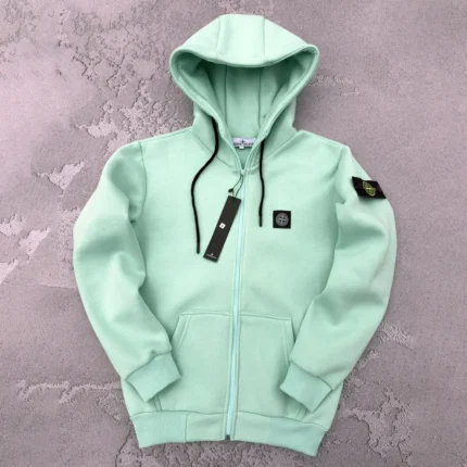 Спортивні кофти Зіп худі Stone Island зима (м’ята) Орхідея