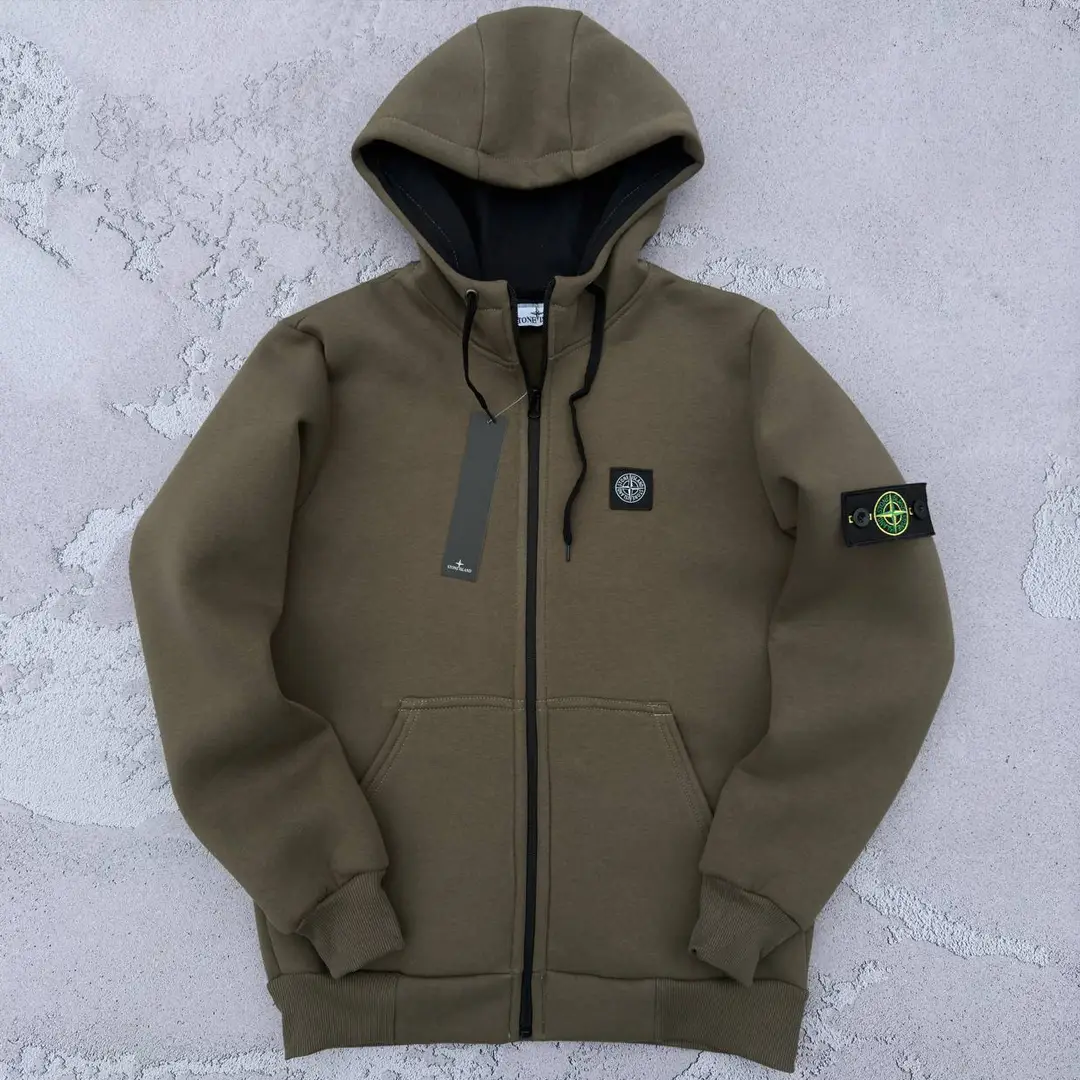 Зіп худі STONE ISLAND ЗИМА хакі