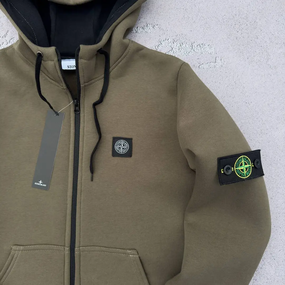 Зіп худі STONE ISLAND ЗИМА хакі