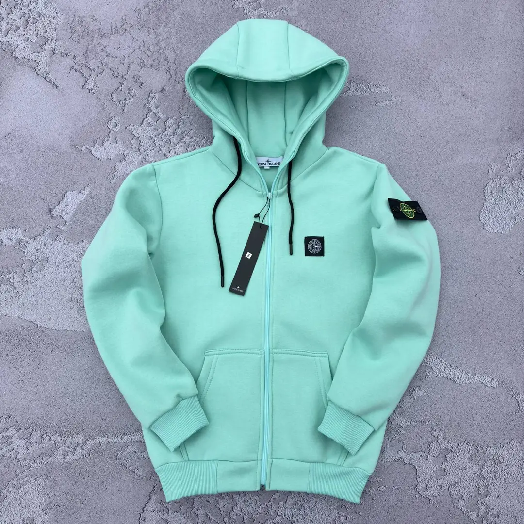 Зіп худі STONE ISLAND ЗИМА мята