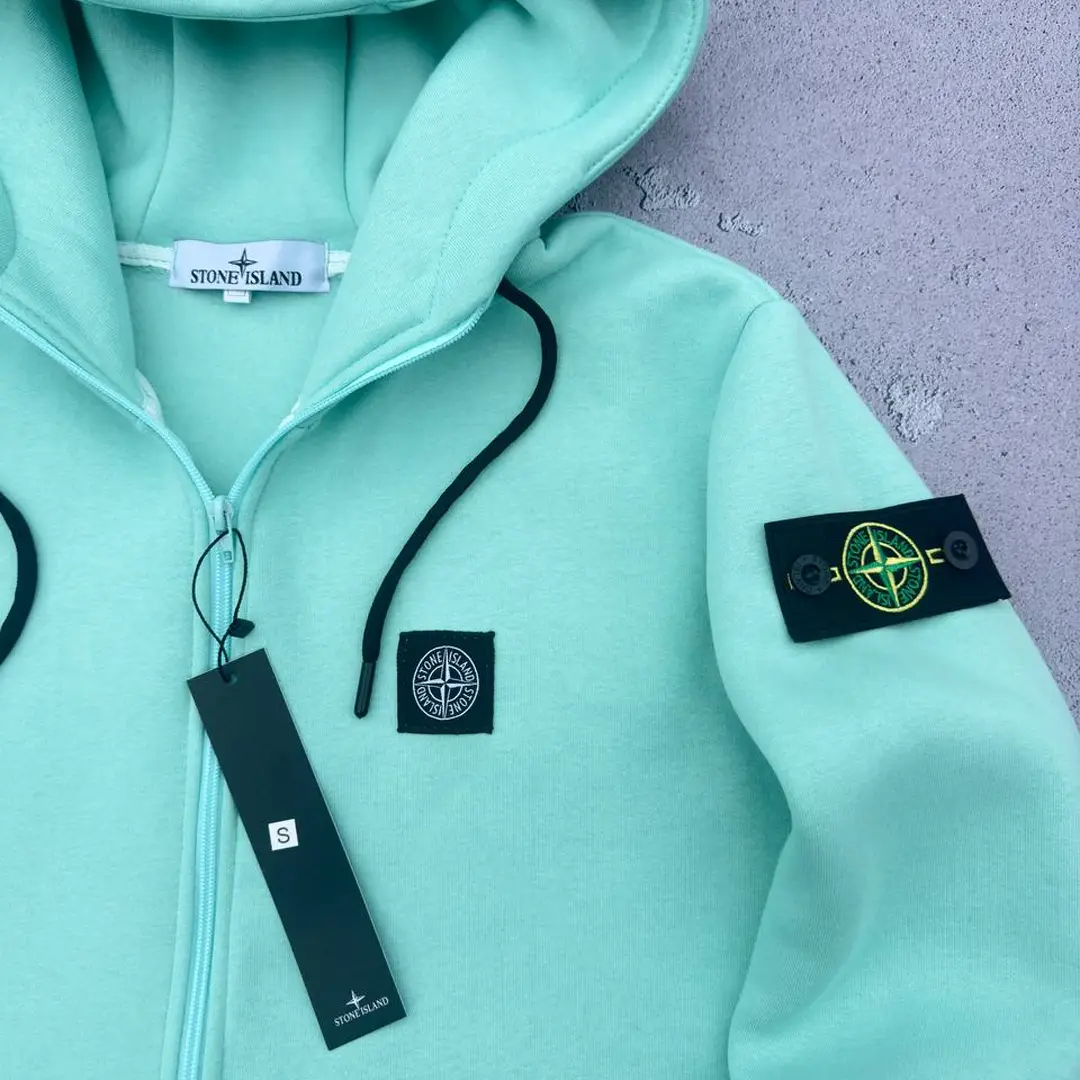 Зіп худі STONE ISLAND ЗИМА мята