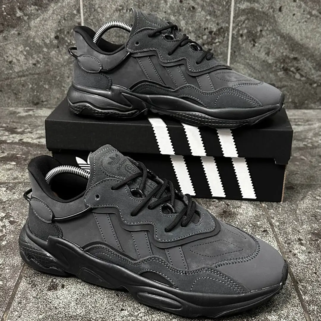 Кросівки Adidas Ozweego dark gray замша