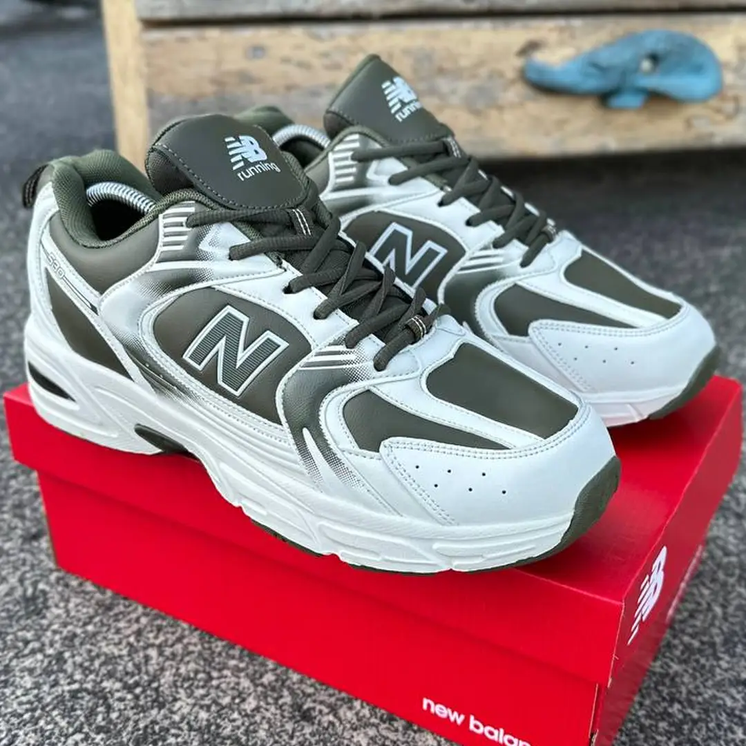 Кросівки New Balance white green демі