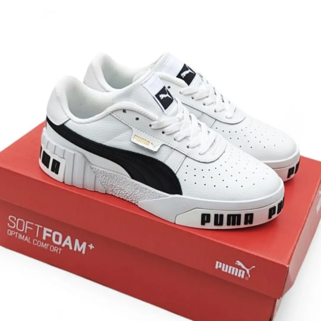 Жіночі кросівки Puma Cali білі з чорним