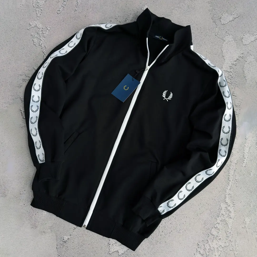Кофта Fred Perry лампас (чорна)