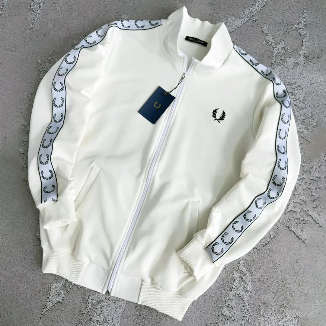 Кофта Fred Perry лампас (молочна)