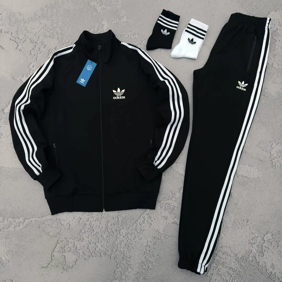 Костюм Adidas кофта штани чорний