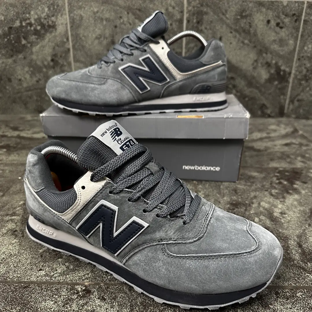 Кросівки New Balance Classic gray x blue замша