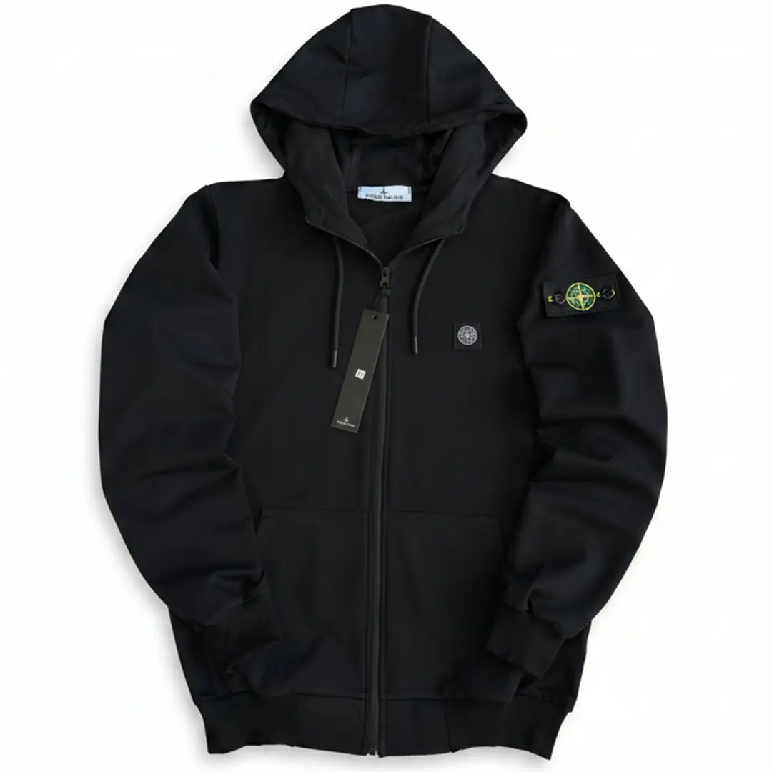 Зіп худі Stone Island (black)