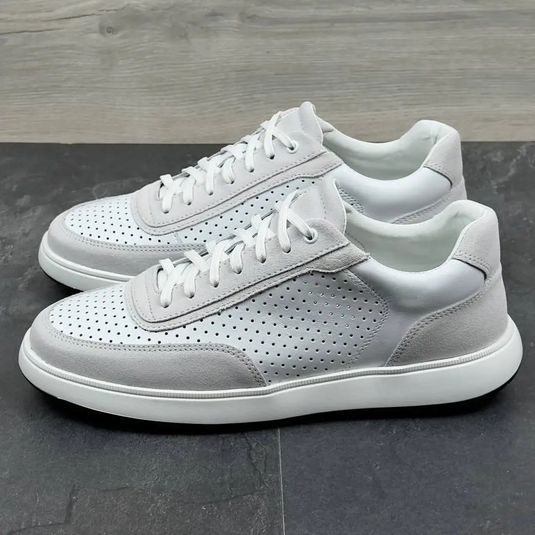 Спортивний одяг Футболка лампас Fred Perry (чорна) Магазин Орхідея Чоловічі шкіряні кросівки з перфорацією (KD П білий)