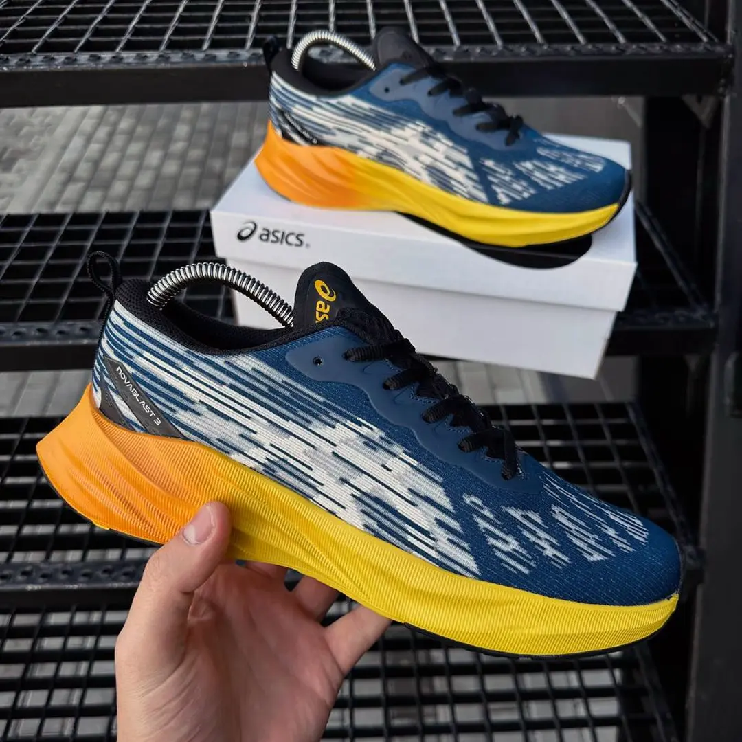 Кросівки ASICS Novablast (blue & orange)