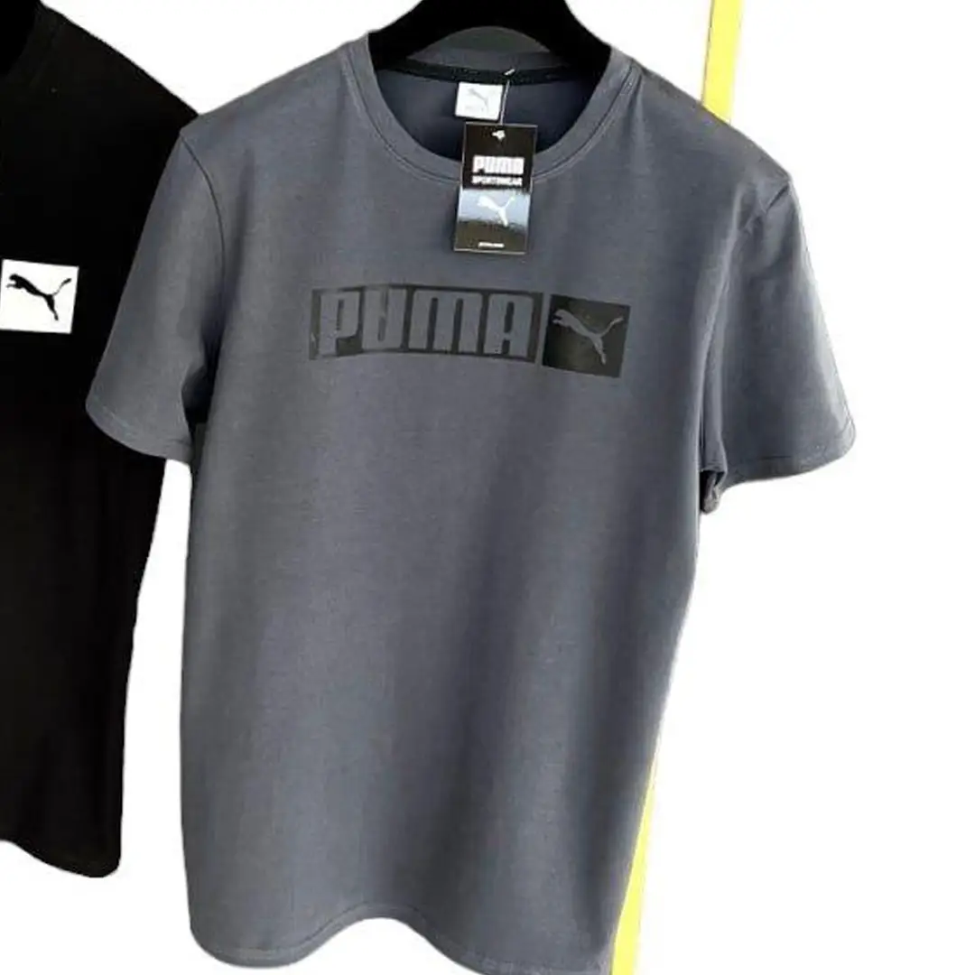 Спортивний одяг Чоловічий комплект Puma (футболка графіт + шорти) Магазин Орхідея Чоловіча футболка Puma (графіт)