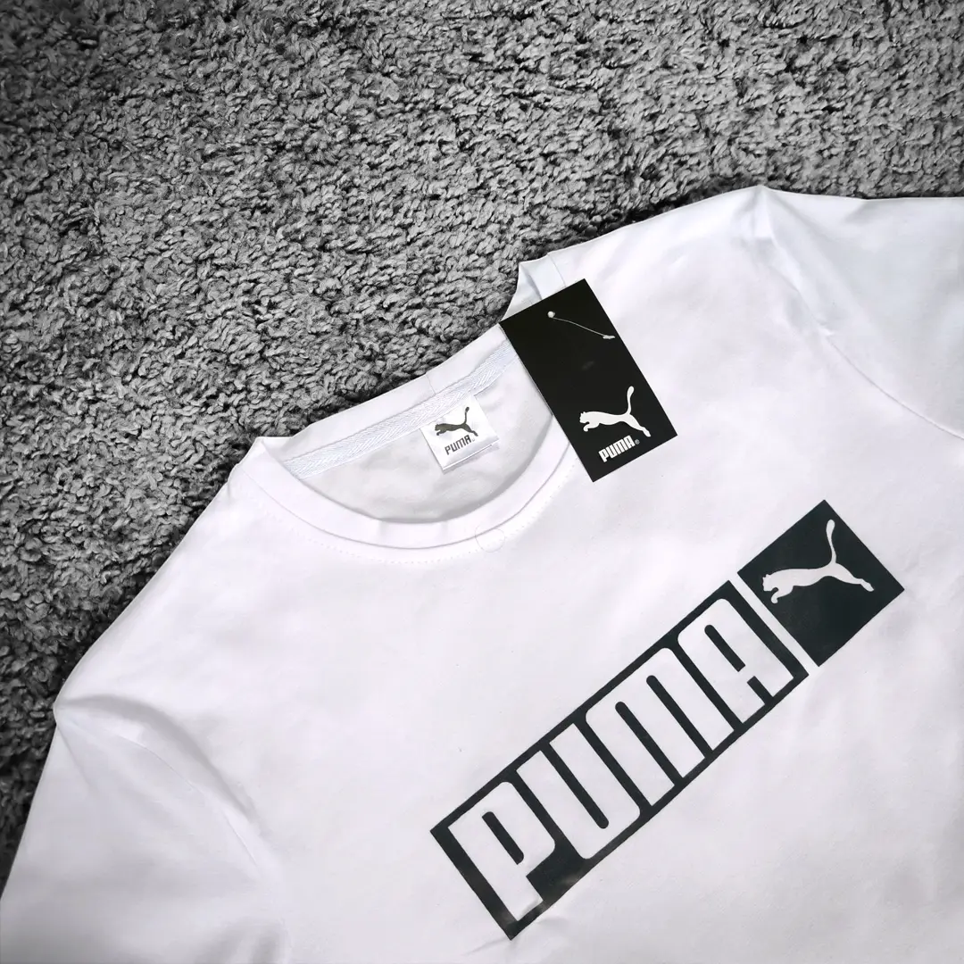 Літній комплект Чоловічий комплект Puma (футболка біла + шорти) Магазин Орхідея Чоловічий комплект Puma (футболка біла + шорти)
