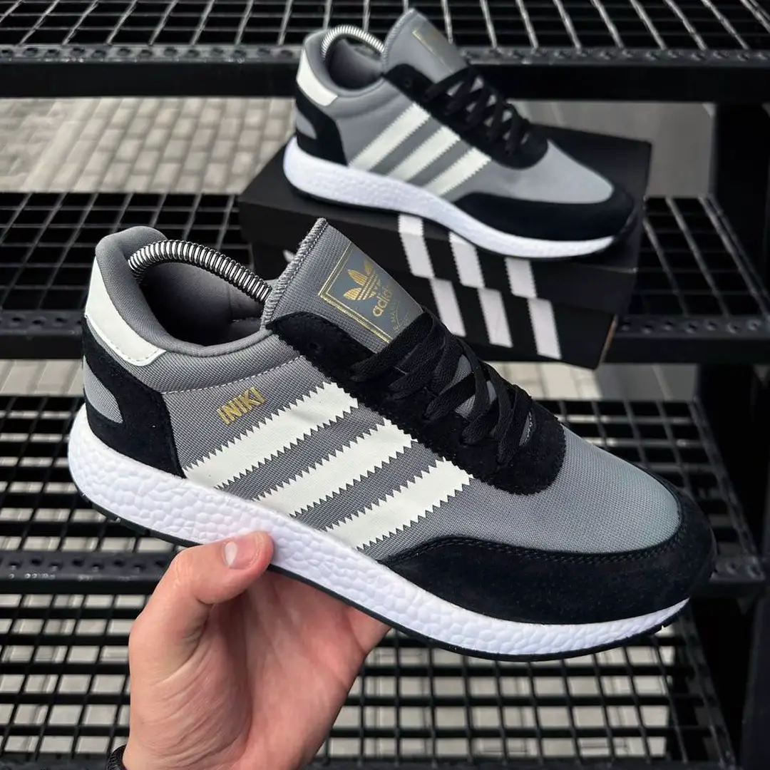 Взуття Кросівки Adidas INIKI (сині) Магазин Орхідея Кросівки Adidas INIKI (чорно сірі)