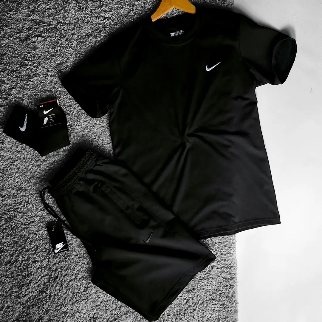 Літній комплект Літній чоловічий комплект Nike (футболка + шорти) Магазин Орхідея Літній чоловічий комплект Nike (футболка + шорти)