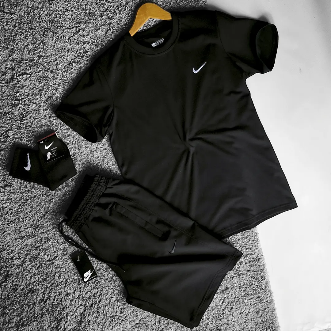Літній комплект Літній чоловічий комплект Nike (футболка + шорти) Магазин Орхідея Літній чоловічий комплект Nike (футболка + шорти)