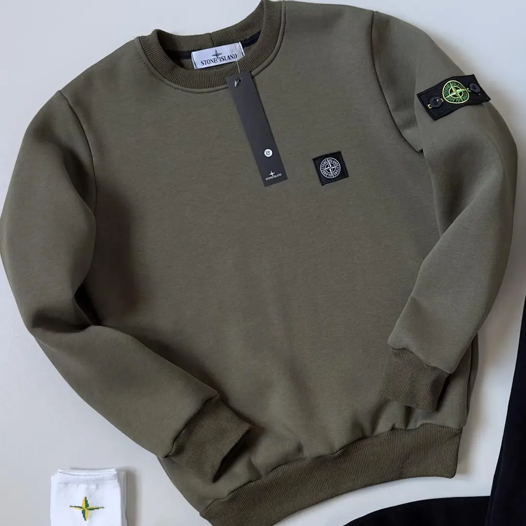 Спортивний костюм Stone Island ЗИМА (світшот штани) хакі