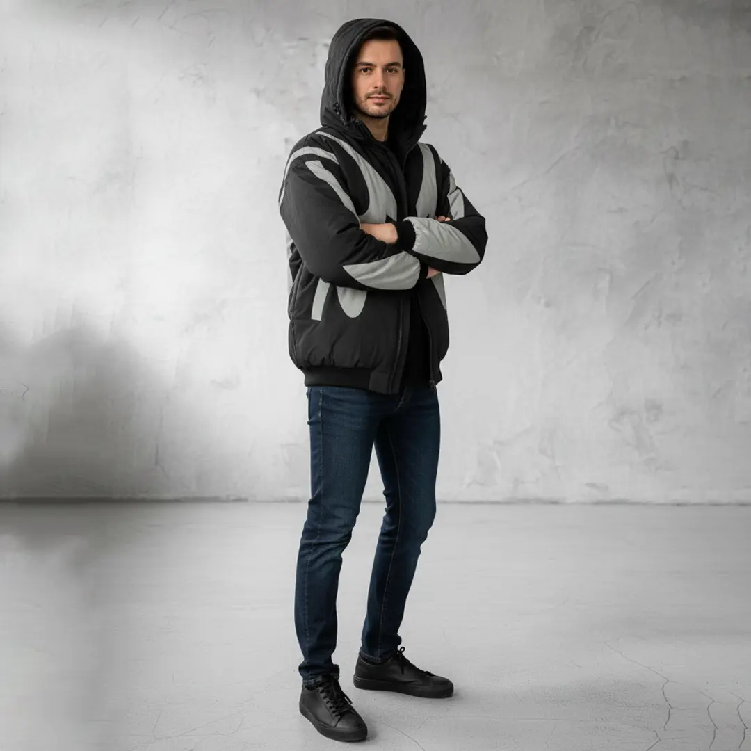 Чоловіча зимова куртка Reflective (blackgrey)
