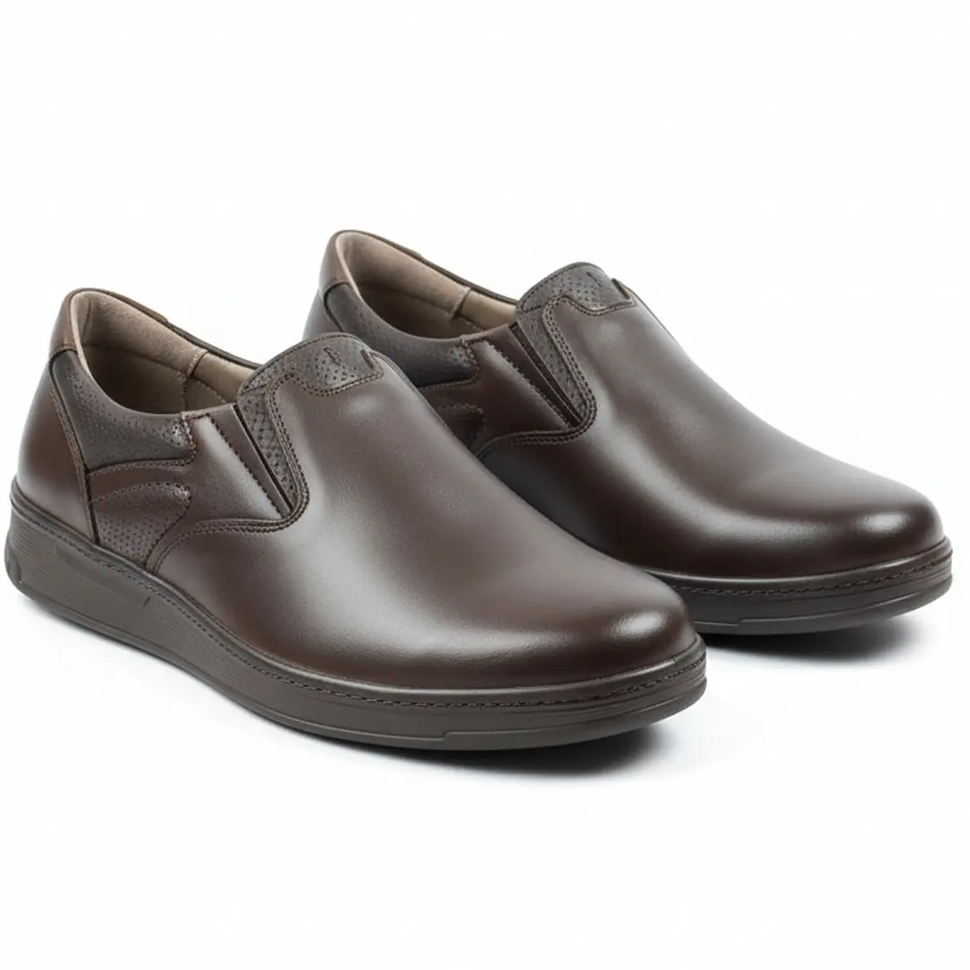 Чоловічі шкіряні туфлі (DS ) коричневі