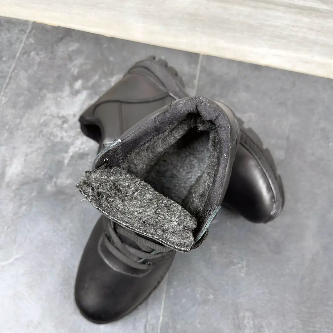 Чоловічі шкіряні зимові черевики (А )