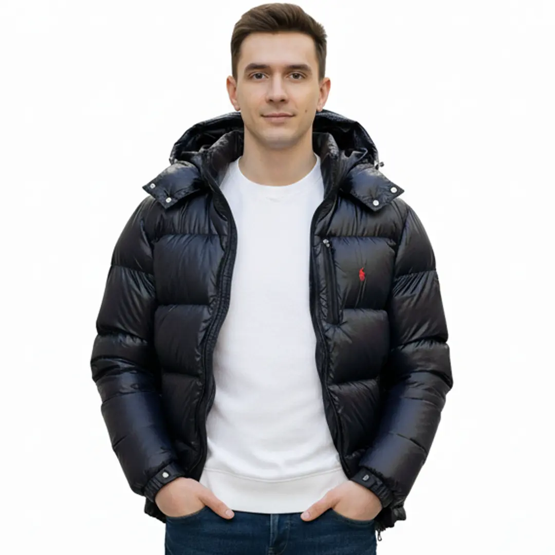 Чоловічий пуховик Polo (чорний)