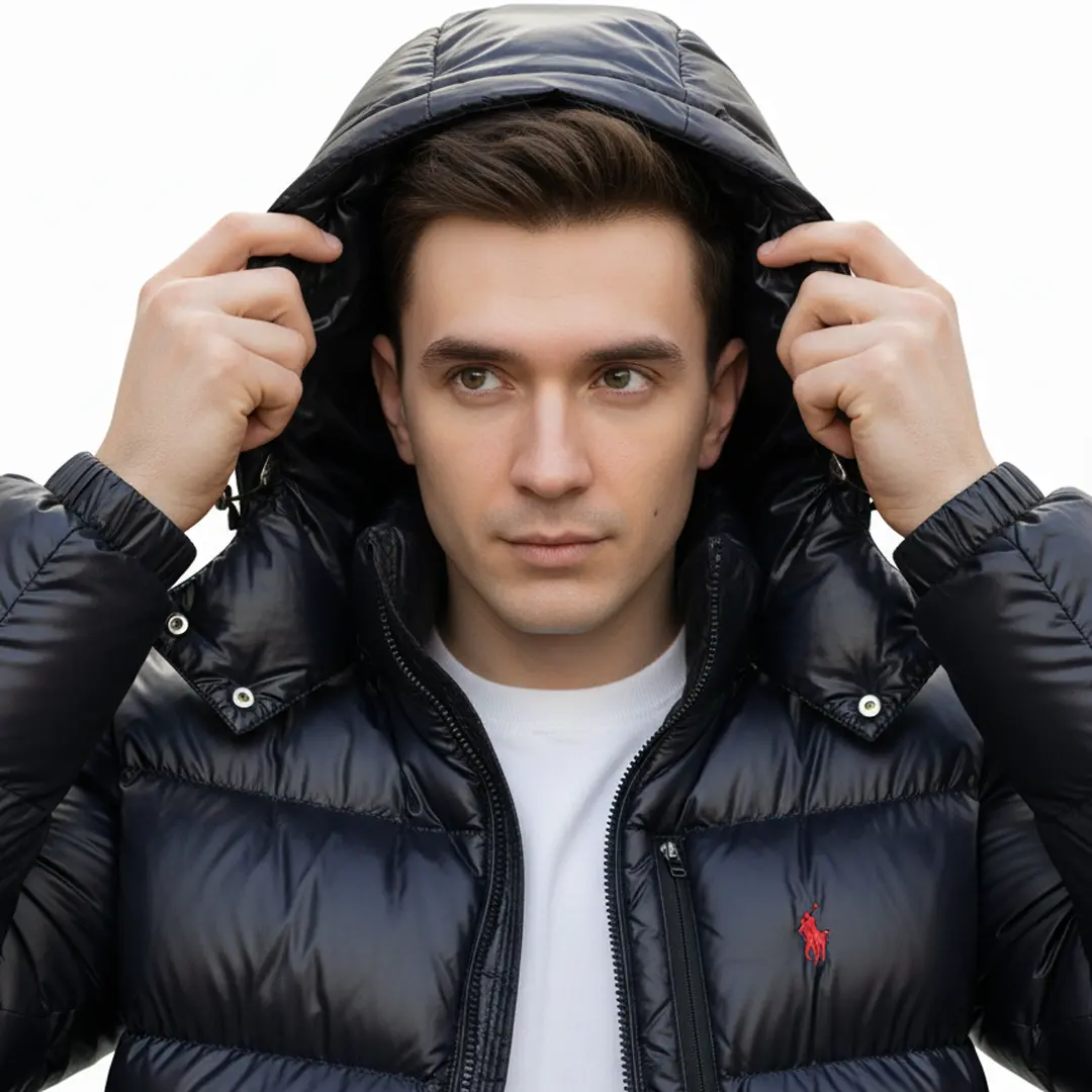 Чоловічий пуховик Polo (чорний)